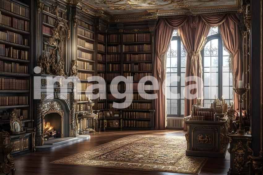 Abc1323 Regal Library A stately library with towering bookshe b1e12575 747c 4adc 9a59 106c5b40ec4a 2