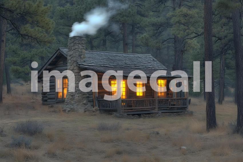 U3644368625 Rustic Cabin Retreat A cozy wooden cabin set in t 8d0304f8 0720 4704 90be 8254ce32037e 1