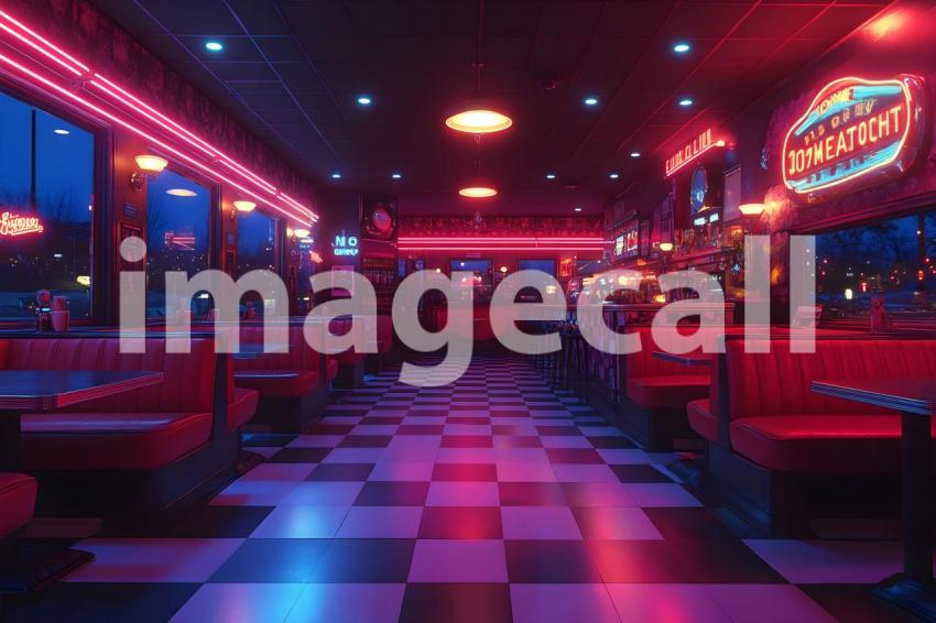 Clips12345 Retro Diner Booth A cozy retro diner with black an 5776fef7 7359 42c7 909a 83865f00c61b 1