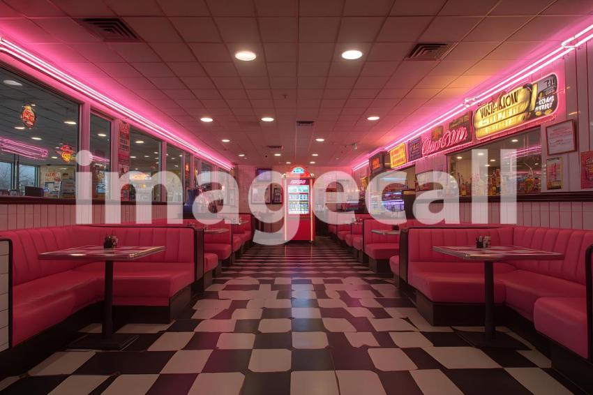 Clips12345 Retro Diner Booth A cozy retro diner with black an 5776fef7 7359 42c7 909a 83865f00c61b 0