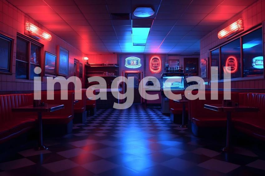 Clips12345 Retro Diner Booth A cozy retro diner with black an 5776fef7 7359 42c7 909a 83865f00c61b 2