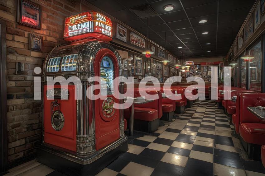 Clips12345 Retro Diner Booth A cozy retro diner with black an 91ce3019 1acd 4090 9d8f 61b9e14da0c5 3