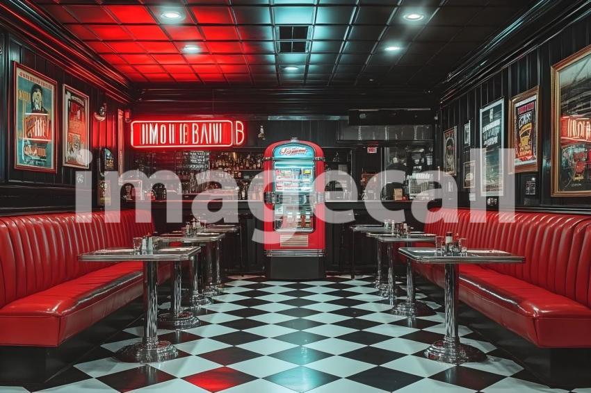 Clips12345 Retro Diner Booth A cozy retro diner with black an 151083f8 cb36 43f5 a701 21db593bd9f3 0