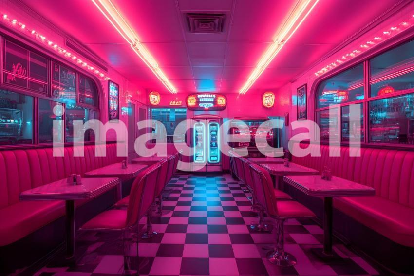 Clips12345 Retro Diner Booth A cozy retro diner with black an d2c35465 4e54 48d2 8100 0bee792d85c8 3