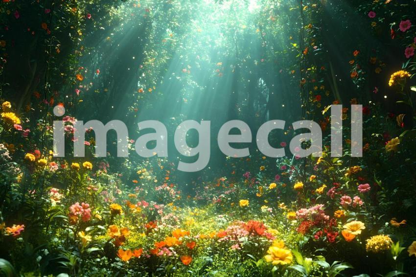 004 secret garden 20 backdrops bd25563