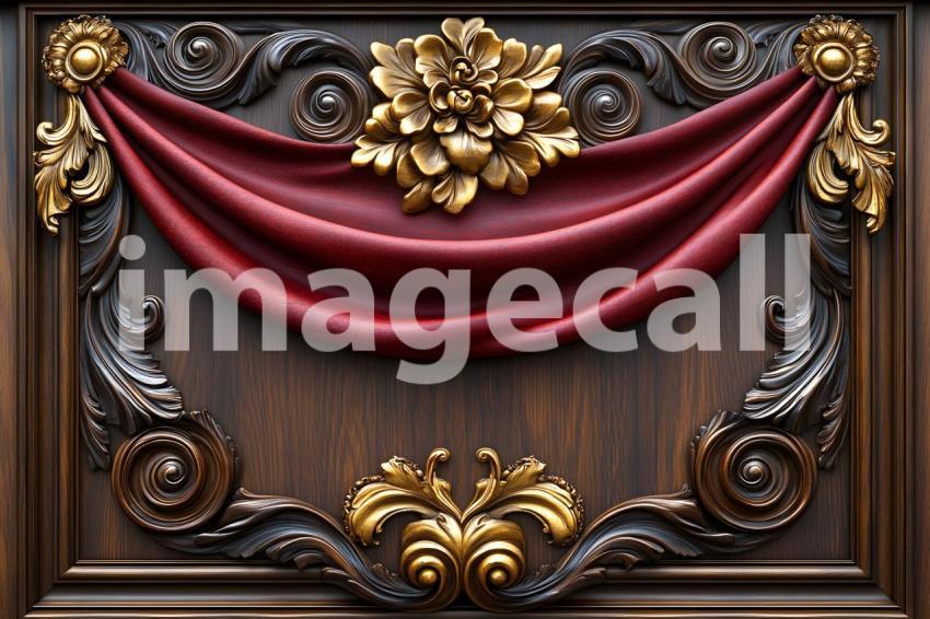 Clips12345 Antique Baroque Carved Wooden Panels with Rich Fabri dd604fef 54dd 4d02 98bb b05bb9769972 part3