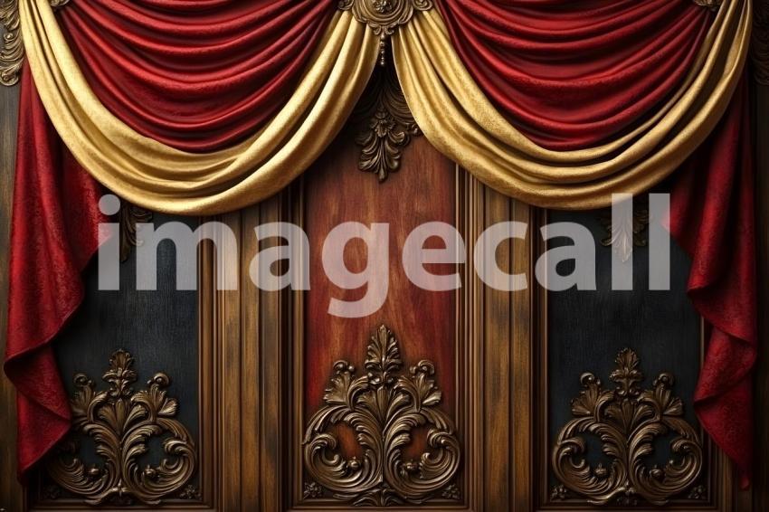 Clips12345 Antique Baroque Carved Wooden Panels with Rich Fabri febfd81d 8e17 4efe 8d23 18d3e315fd09 part1