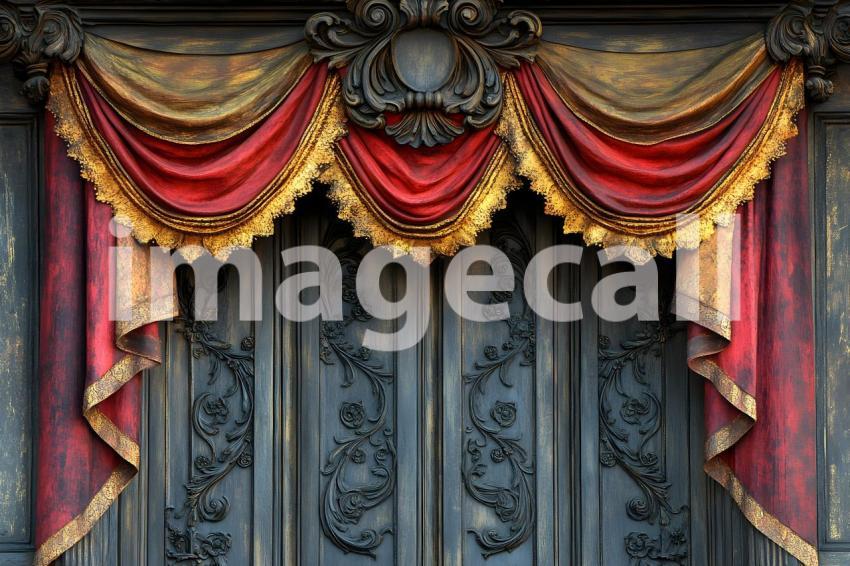 Clips12345 Antique Baroque Carved Wooden Panels with Rich Fabri f187c30d 6497 4b42 b5a4 9f319af2bc2f part1