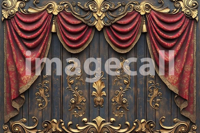 Clips12345 Antique Baroque Carved Wooden Panels with Rich Fabri ffca91d7 4d3c 4339 bbf9 f725ea20468e part2