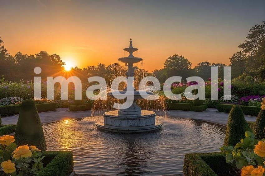 Abc1323 An elegant Baroque garden with neatly arranged topiar e31bb8e5 06bf 45cc 9620 253401c7e406 0