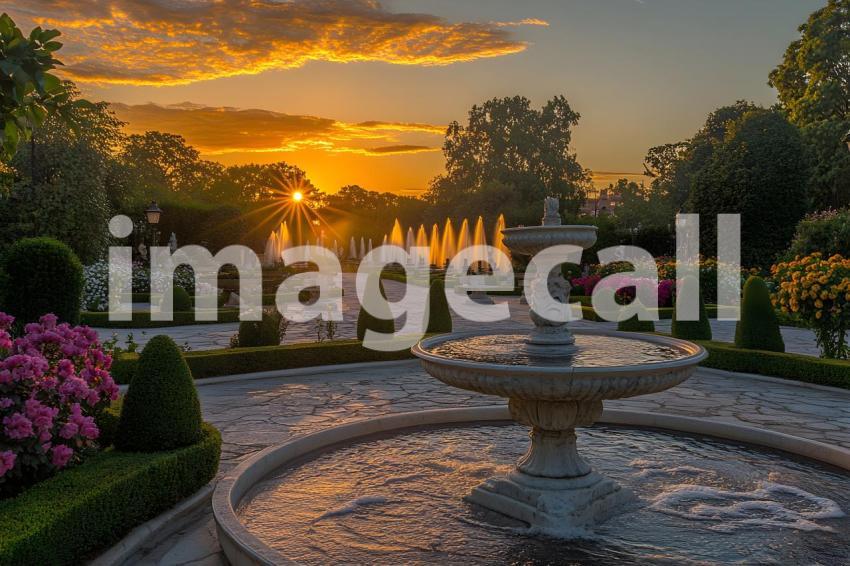 Abc1323 An elegant Baroque garden with neatly arranged topiar 031643cb d345 43aa 9787 74232bca367a 1