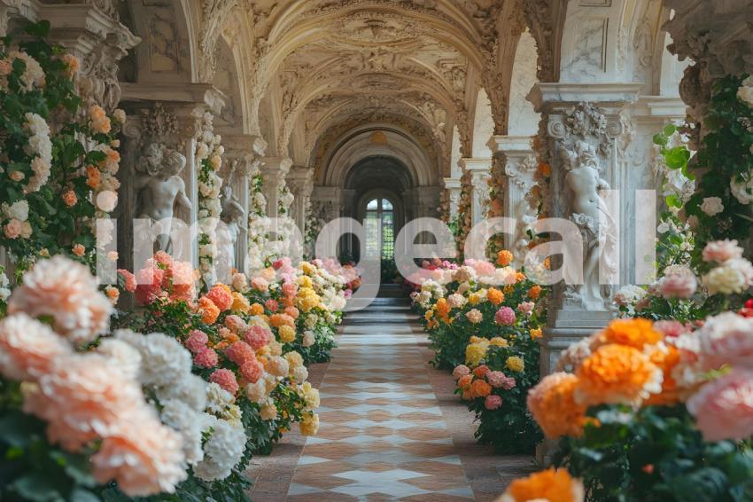 Abc1323 A symmetrical Baroque garden with marble statues ston 1313a0ef 6bae 4c70 9852 e5e31fbc7322 3