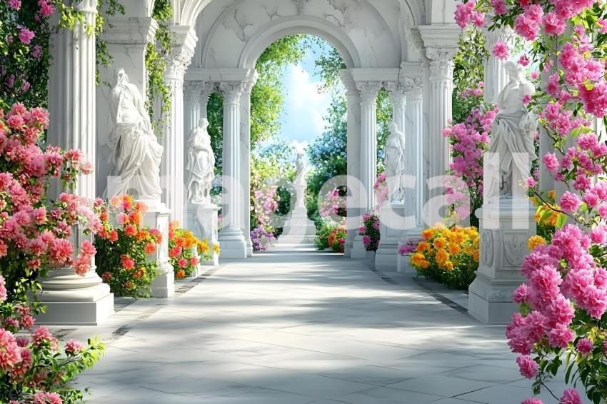 Abc1323 A symmetrical Baroque garden with marble statues ston 3cf2bd66 6fe5 4610 91ee bf4e2f3f7aa8 2