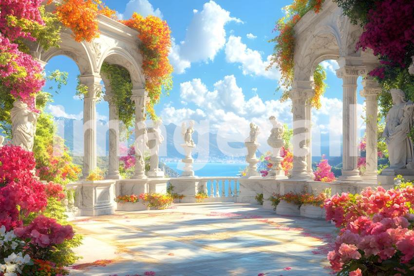 Abc1323 A symmetrical Baroque garden with marble statues ston 0af98202 be75 4b55 8216 2df292f7c82f 1