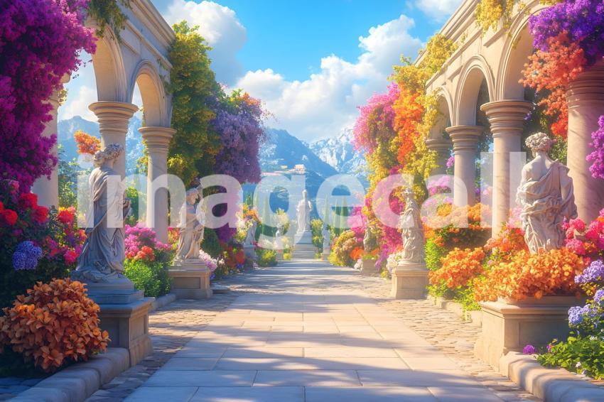 Abc1323 A symmetrical Baroque garden with marble statues ston 9df5acac 059b 42c7 b1fe c4578858b750 2