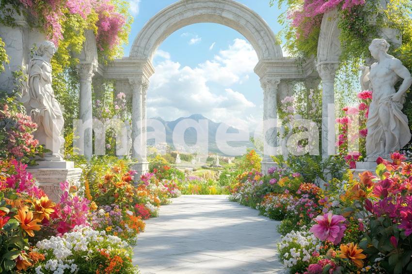Abc1323 A symmetrical Baroque garden with marble statues ston 33f7e5bb 03a6 4125 a4f0 da5d505100d2 1