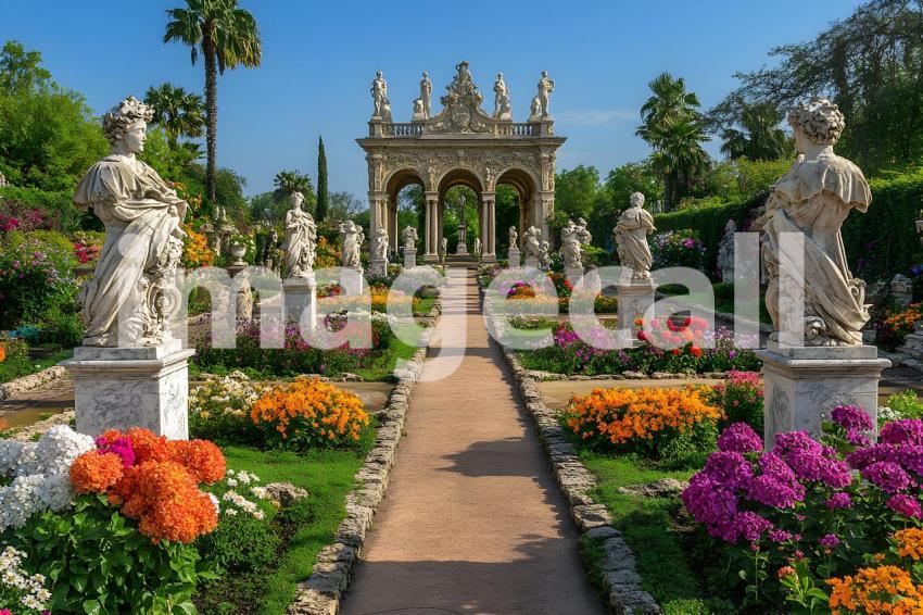Abc1323 A symmetrical Baroque garden with marble statues ston 0de1eb59 aeb9 42de 900f 685a46bc7b6e 3