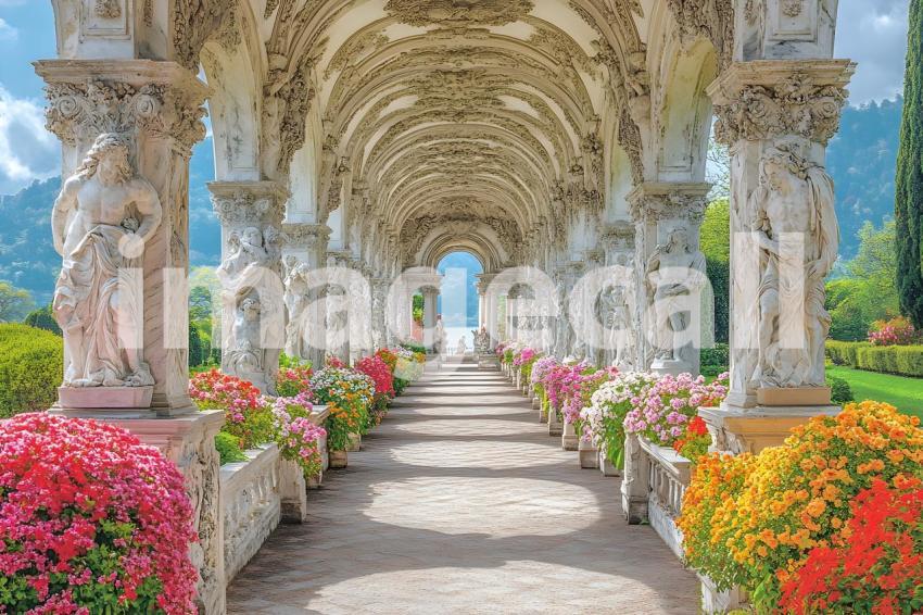 Abc1323 A symmetrical Baroque garden with marble statues ston 33f7e5bb 03a6 4125 a4f0 da5d505100d2 3