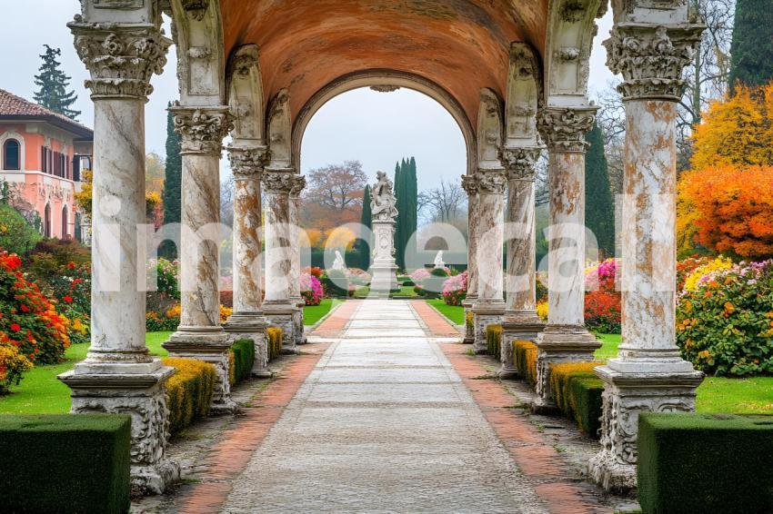 Abc1323 A symmetrical Baroque garden with marble statues ston 36dd423c 46cc 4ce9 867f 3c3c27125439 0