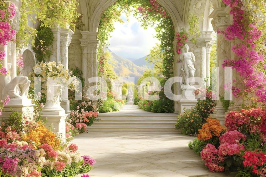 Abc1323 A symmetrical Baroque garden with marble statues ston 47cf7b08 9fbe 48d1 a798 ae6548bce60e 0