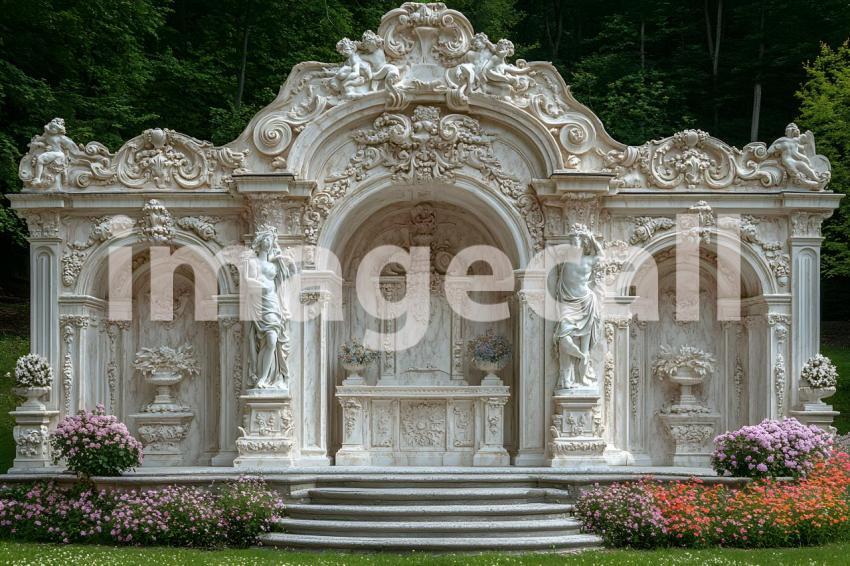 Abc1323 A symmetrical Baroque garden with marble statues ston 47cf7b08 9fbe 48d1 a798 ae6548bce60e 1
