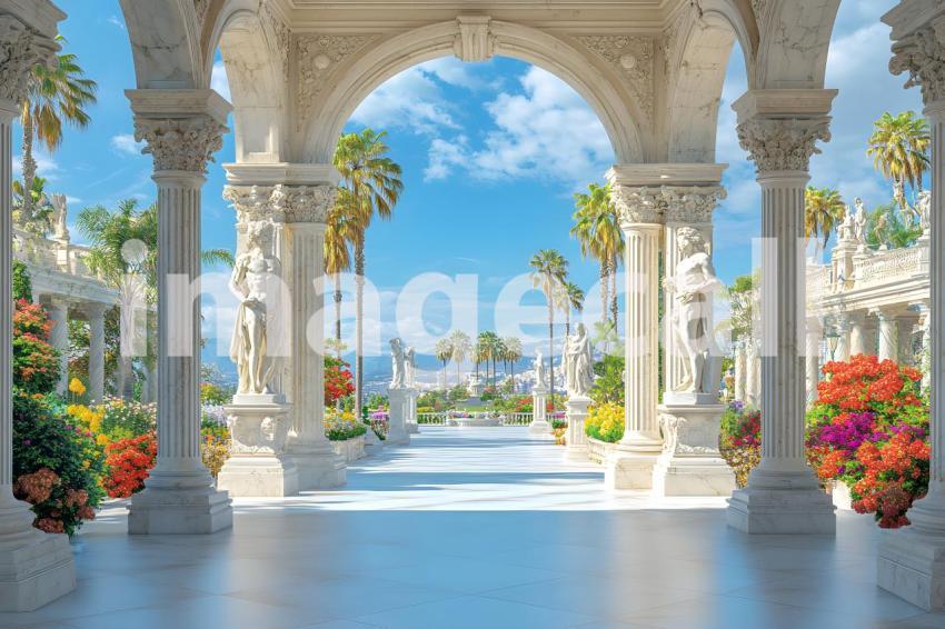 Abc1323 A symmetrical Baroque garden with marble statues ston eca159dc c1a6 47b1 92f8 803713ab76f2 0