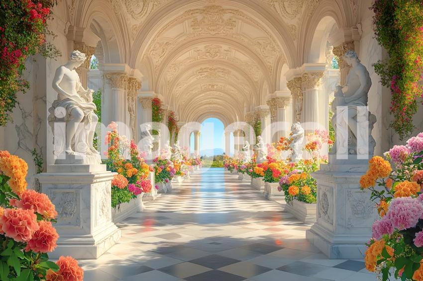 Abc1323 A symmetrical Baroque garden with marble statues ston a3252693 7751 4cf8 93a6 7a90046851c3 3