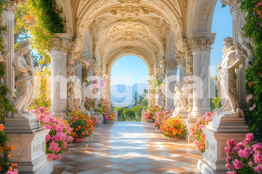 Abc1323 A symmetrical Baroque garden with marble statues ston eea429dd 5ab5 4e8f af0c 2c8ad791eae9 1