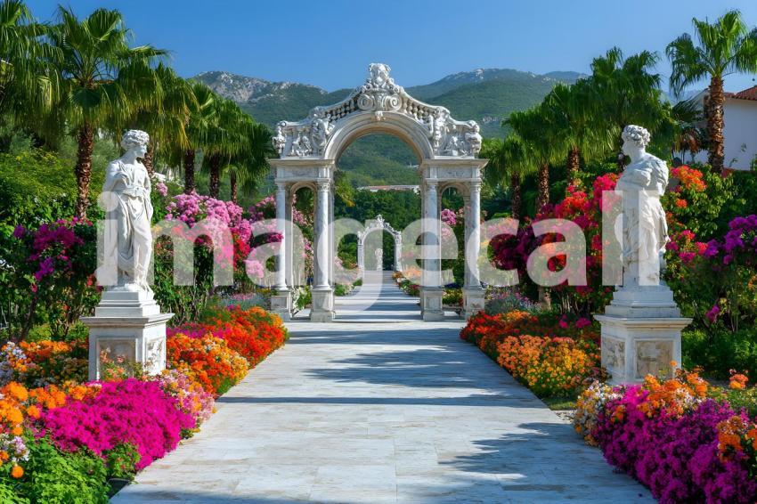 Abc1323 A symmetrical Baroque garden with marble statues ston 5780dbe5 80d6 4a3c b8f7 edff3928a3fc 0