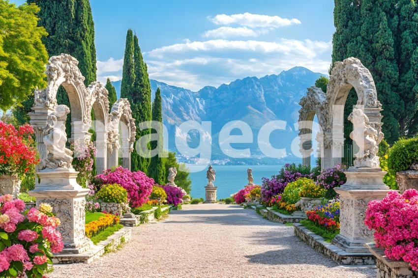 Abc1323 A symmetrical Baroque garden with marble statues ston 5780dbe5 80d6 4a3c b8f7 edff3928a3fc 2