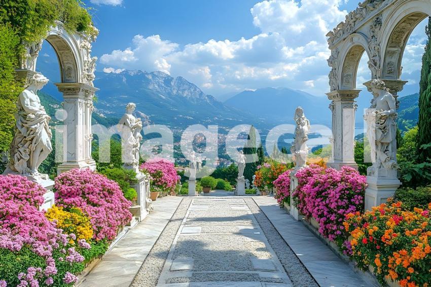 Abc1323 A symmetrical Baroque garden with marble statues ston 80d81bc1 ae3d 425c 8eab 0aa891968799 1