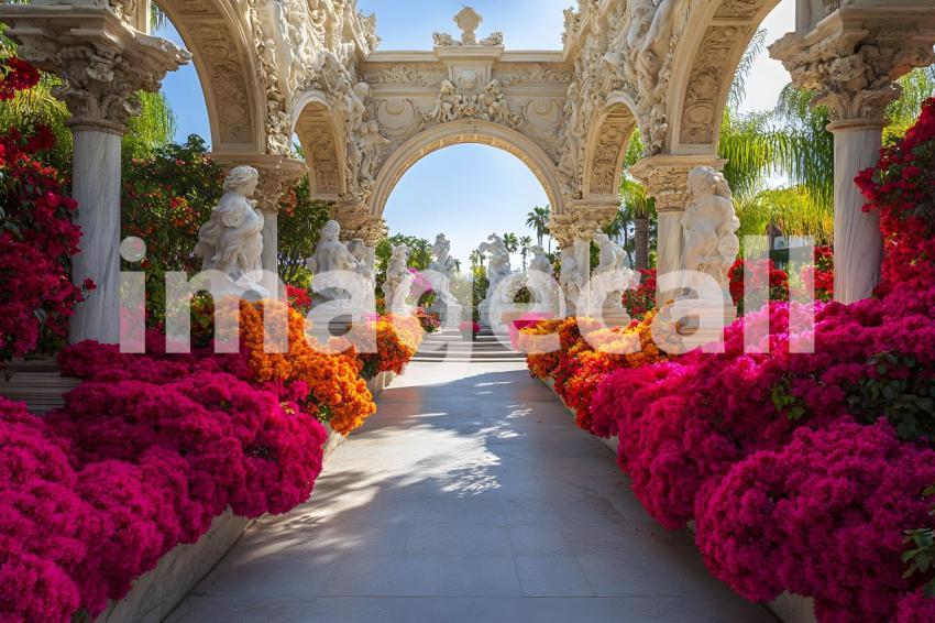 Abc1323 A symmetrical Baroque garden with marble statues ston 80d81bc1 ae3d 425c 8eab 0aa891968799 3