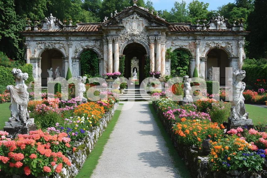 Abc1323 A symmetrical Baroque garden with marble statues ston 278a6ad5 7e97 434a af4c e865f7f72590 1