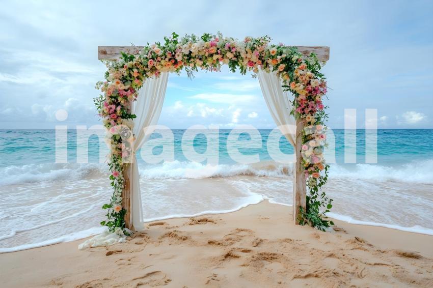 Clips12345 Beachfront Wedding A serene sandy beach setting wi d519a342 d77b 4529 8117 e9efa9559d50 2