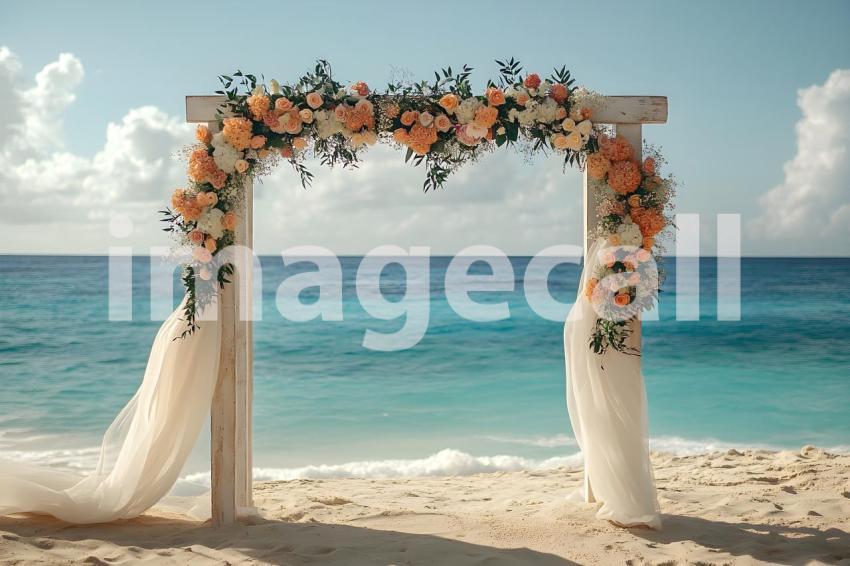 Clips12345 Beachfront Wedding A serene sandy beach setting wi 4dfa8030 a1b0 427e b5f0 19fb7f37ac10 1