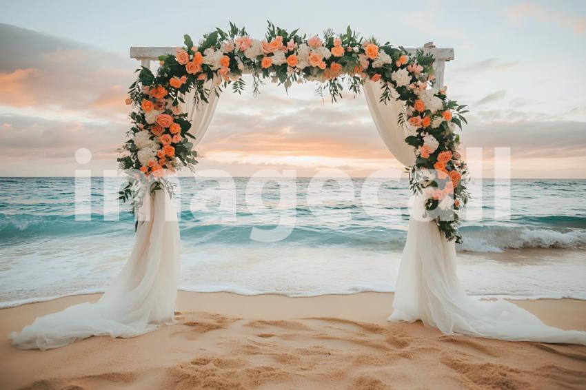 Clips12345 Beachfront Wedding A serene sandy beach setting wi b4ca3074 cfa1 44a4 8220 c022bb2dbfa6 1