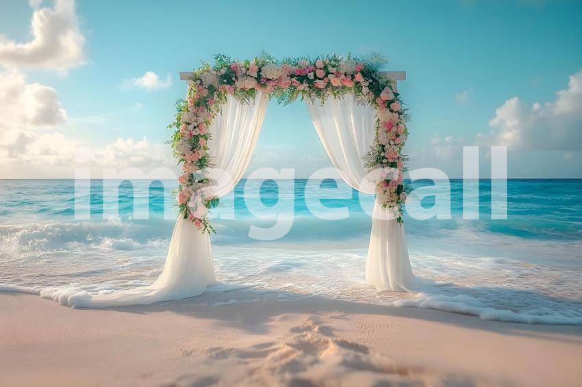 Clips12345 Beachfront Wedding A serene sandy beach setting wi b4ca3074 cfa1 44a4 8220 c022bb2dbfa6 2