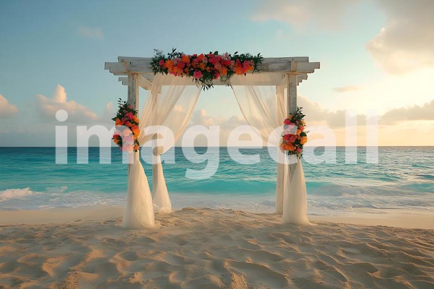 Clips12345 Beachfront Wedding A serene sandy beach setting wi b4ca3074 cfa1 44a4 8220 c022bb2dbfa6 3