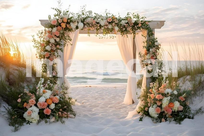 Clips12345 Beachfront Wedding A serene sandy beach setting wi 5595278b 3b0b 4ae2 ba3a e9089ab01d2d 3