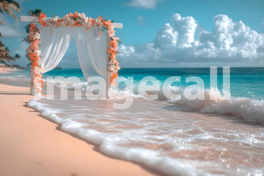 Clips12345 Beachfront Wedding A serene sandy beach setting wi d519a342 d77b 4529 8117 e9efa9559d50 3