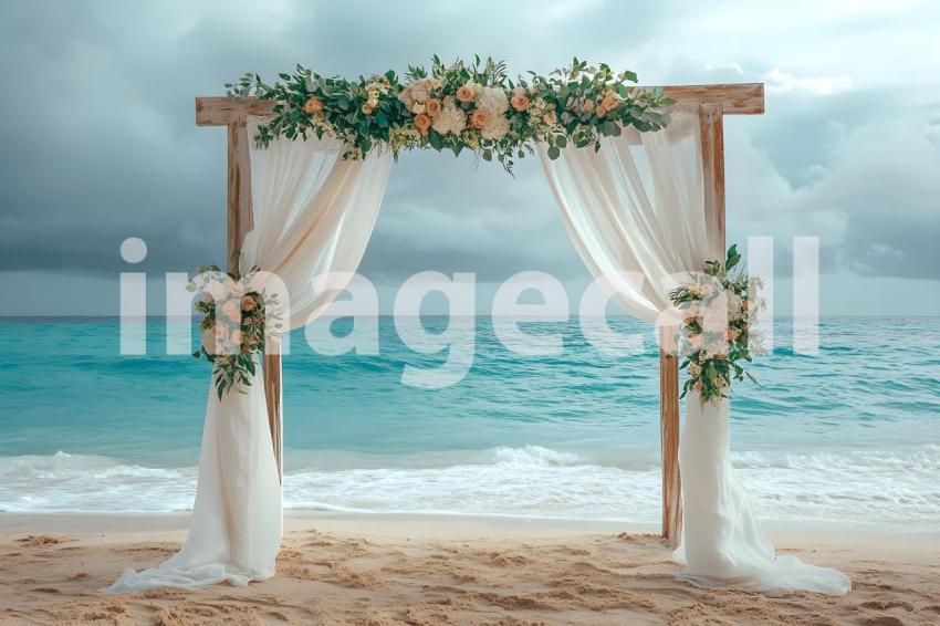 Clips12345 Beachfront Wedding A serene sandy beach setting wi de3500bf f7d2 4f68 82a5 01d19666c118 1