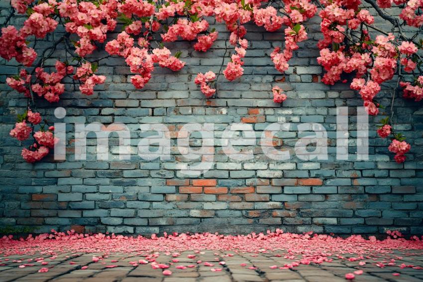 Clips12345 brick wall spring blossom and ground portrait backdr 7a0a2212 502e 4086 8ae2 b1c840c443f0 part1