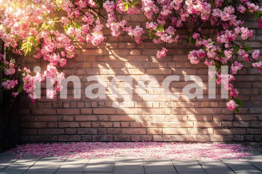 Clips12345 brick wall spring blossom and ground portrait backdr b33779a9 e815 4c8a b260 fc2a3412d486 part1