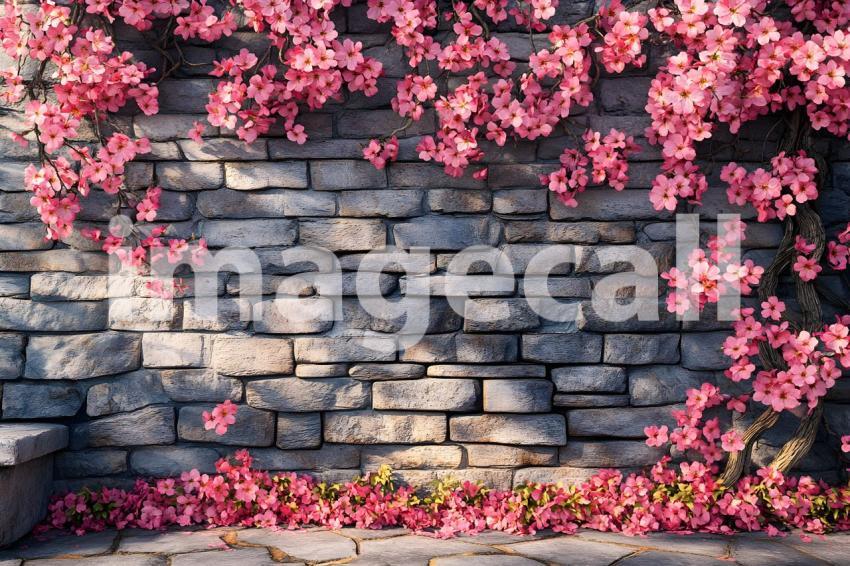 Clips12345 brick wall spring blossom and ground portrait backdr b33779a9 e815 4c8a b260 fc2a3412d486 part2