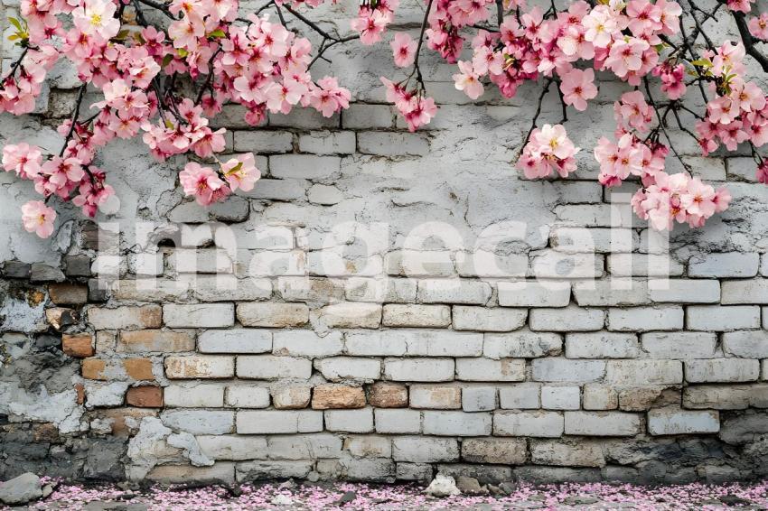 Clips12345 brick wall spring blossom and ground portrait backdr f9252b32 c372 4d98 bb4e 51a915851faf part2