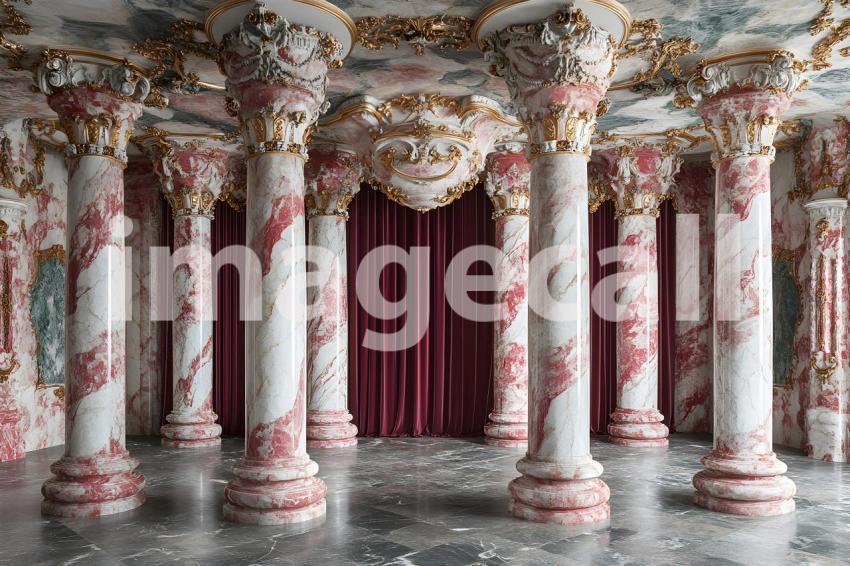Clips12345 Baroque Marble Columns with Velvet Drapes A grand Ba 24eb21a9 3f39 4b16 b144 751232e5ed14 part1