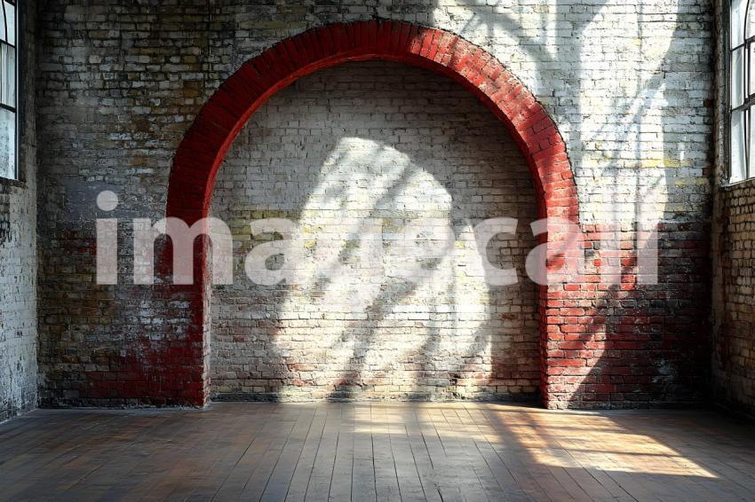 006 shadowed brick archway 45 backdrops bd25566