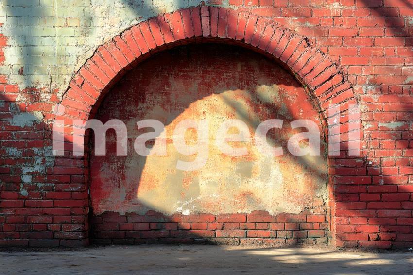 013 shadowed brick archway 45 backdrops bd25566