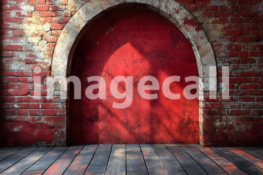 004 shadowed brick archway 45 backdrops bd25566