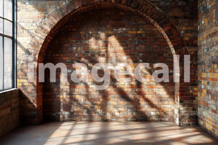 010 shadowed brick archway 45 backdrops bd25566